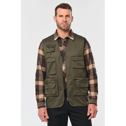 Gilet polycoton multipoches doublé unisexe 9 Gilet polycoton multipoches doublé unisexe