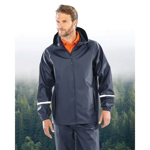 Veste imperméable Prism PU avec bandes réfléchissantes