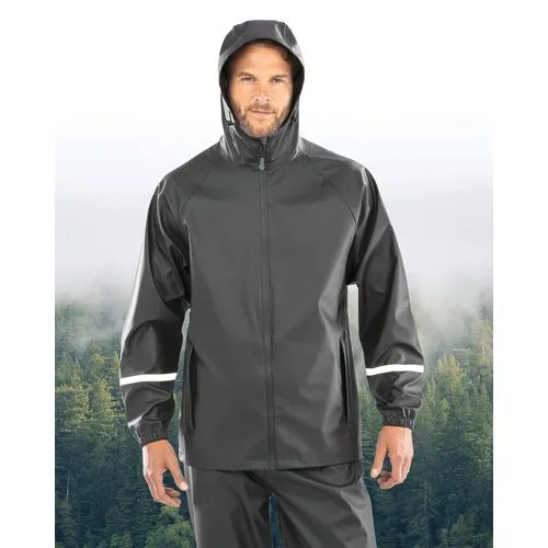 Veste imperméable Prism PU avec bandes réfléchissantes