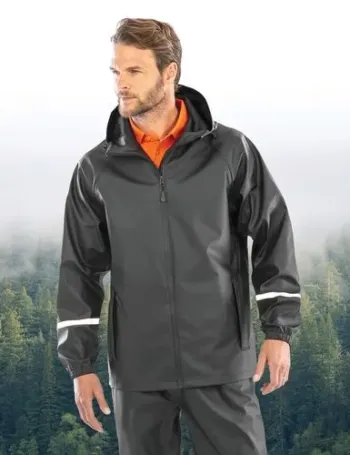 Veste imperméable Prism PU avec bandes réfléchissantes 1 Veste imperméable Prism PU avec bandes réfléchissantes