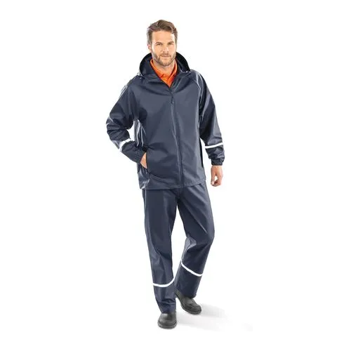 Veste imperméable Prism PU avec bandes réfléchissantes