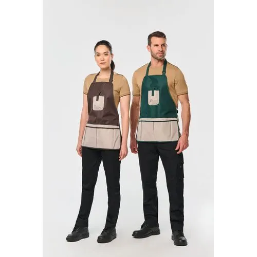 Tablier de jardinier imperméable écoresponsable unisexe