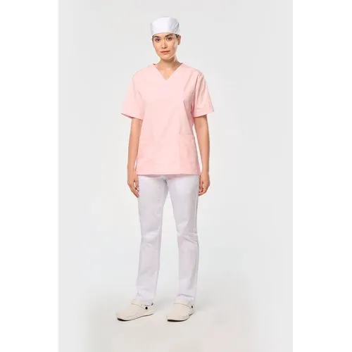 Tunique manches courtes polycoton unisexe