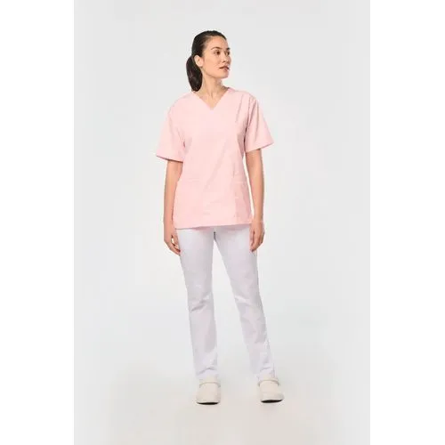 Tunique manches courtes polycoton unisexe