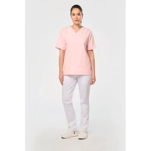 Tunique manches courtes polycoton unisexe