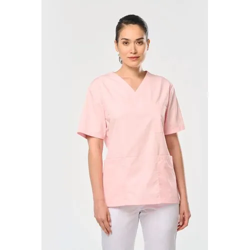 Tunique manches courtes polycoton unisexe