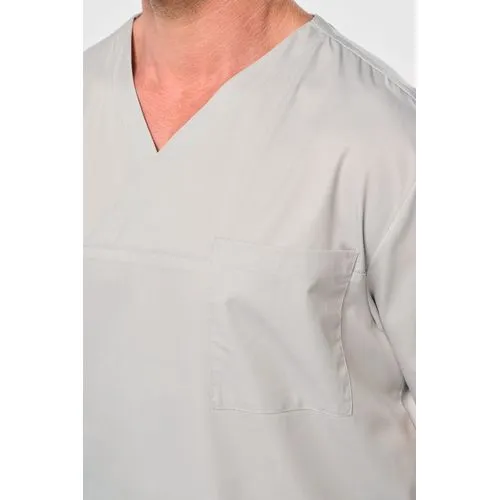 Tunique manches courtes polycoton unisexe