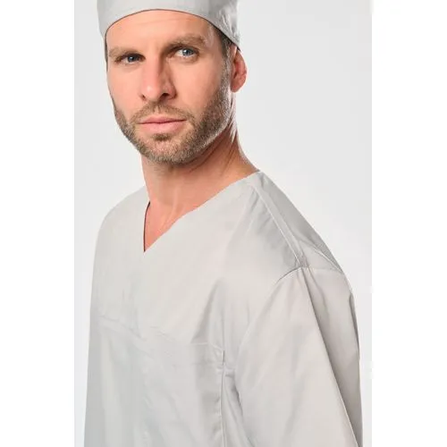 Tunique manches courtes polycoton unisexe