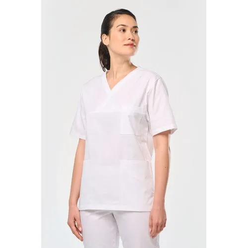 Tunique coton manches courtes unisexe