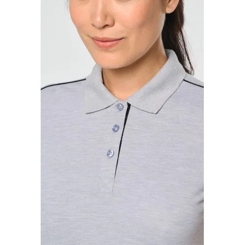 Polo Day To Day contrasté manches courtes femme