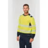 Sweat-shirt de sécurité recyclé col rond unisexe 2 Sweat-shirt de sécurité recyclé col rond unisexe