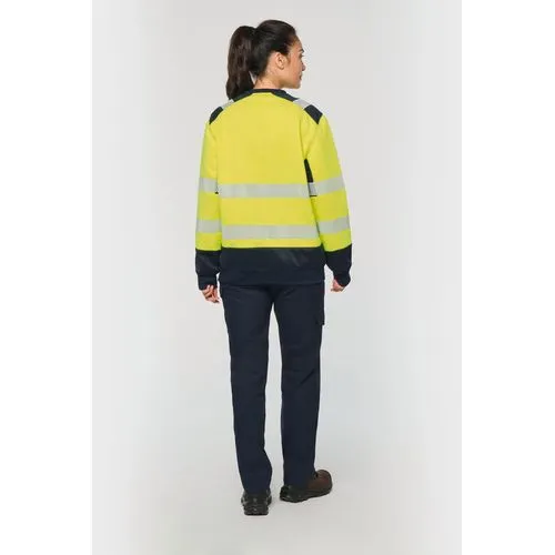 Sweat-shirt de sécurité recyclé col rond unisexe 8 Sweat-shirt de sécurité recyclé col rond unisexe