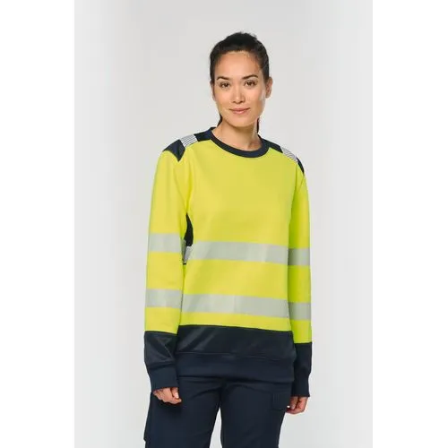 Sweat-shirt de sécurité recyclé col rond unisexe 7 Sweat-shirt de sécurité recyclé col rond unisexe