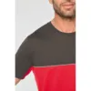 T-shirt bicolore écoresponsable manches courtes unisexe