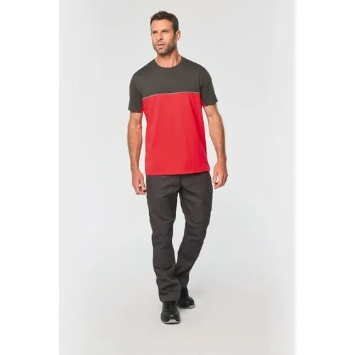 T-shirt bicolore écoresponsable manches courtes unisexe