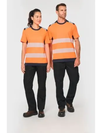 T-shirt de sécurité recyclé manches courtes unisexe 1 T-shirt de sécurité recyclé manches courtes unisexe