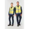 Gilet de sécurité haute visibilité recyclé avec zip unisexe 1 Gilet de sécurité haute visibilité recyclé avec zip unisexe