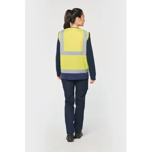 Gilet de sécurité haute visibilité recyclé avec zip unisexe 13 Gilet de sécurité haute visibilité recyclé avec zip unisexe