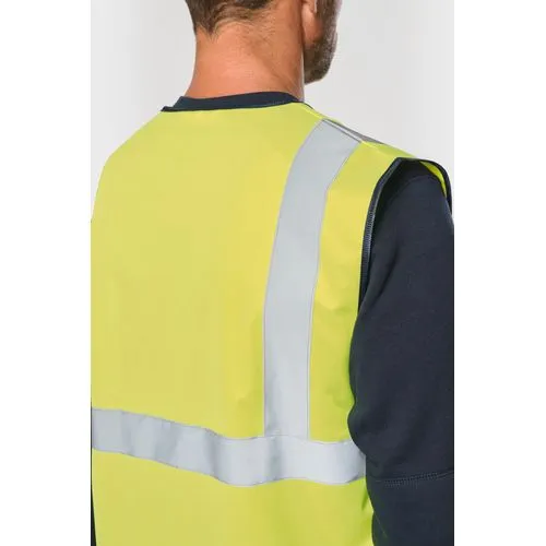 Gilet de sécurité haute visibilité recyclé avec zip unisexe 8 Gilet de sécurité haute visibilité recyclé avec zip unisexe
