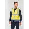 Gilet de sécurité haute visibilité recyclé avec zip unisexe 2 Gilet de sécurité haute visibilité recyclé avec zip unisexe