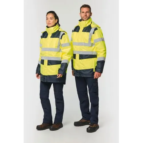 Parka de sécurité recyclée 4 en 1 unisexe 1 Parka de sécurité recyclée 4 en 1 unisexe
