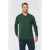 Polo manches longues homme