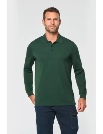 Polo manches longues homme