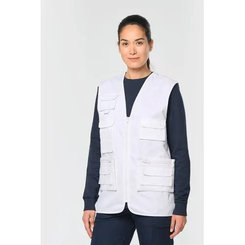 Gilet polycoton multipoches doublé unisexe 5 Gilet polycoton multipoches doublé unisexe