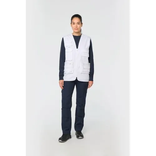 Gilet polycoton multipoches doublé unisexe 7 Gilet polycoton multipoches doublé unisexe