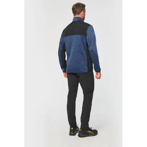 Veste recyclée en polytricot homme