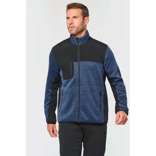 Veste recyclée en polytricot homme