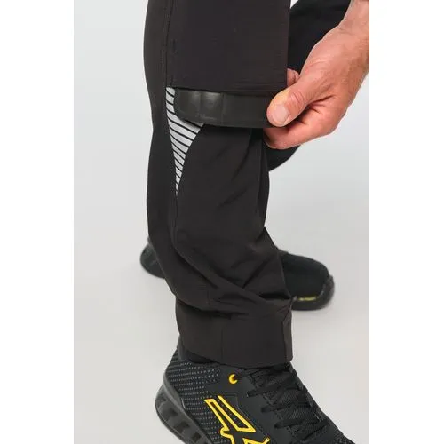 Pantalon stretch recyclé multipoches unisexe