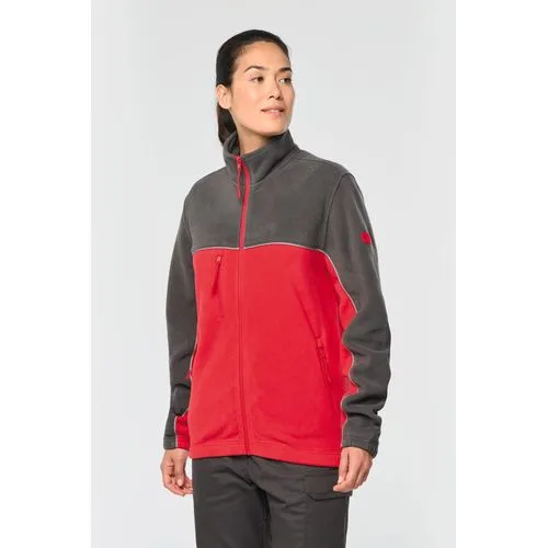 Veste micropolaire bicolore écoresponsable unisexe