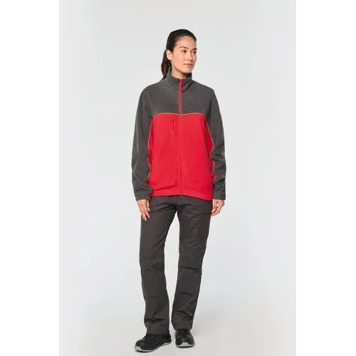 Veste micropolaire bicolore écoresponsable unisexe