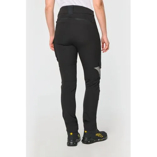 Pantalon stretch recyclé multipoches unisexe