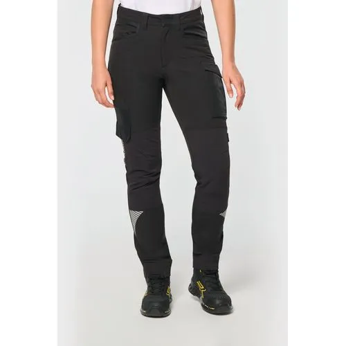 Pantalon stretch recyclé multipoches unisexe