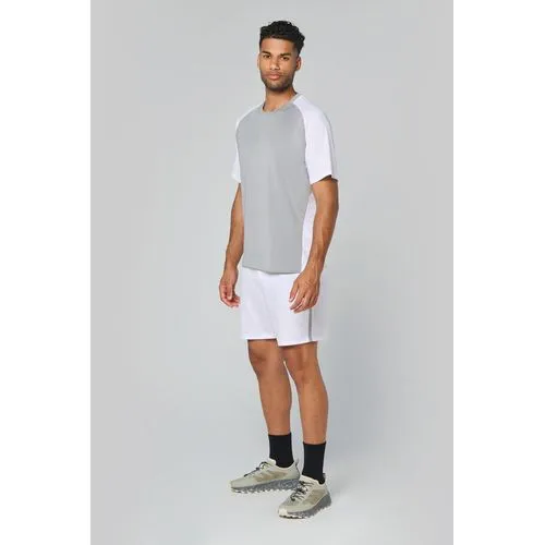 T-shirt de padel bicolore à manches raglan homme