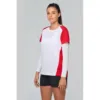 T-shirt de sport écoresponsable bicolore femme 2 Manchon de sport sans couture unisexe
