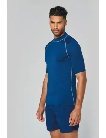 T-shirt technique à manches courtes avec protection anti-UV unisexe