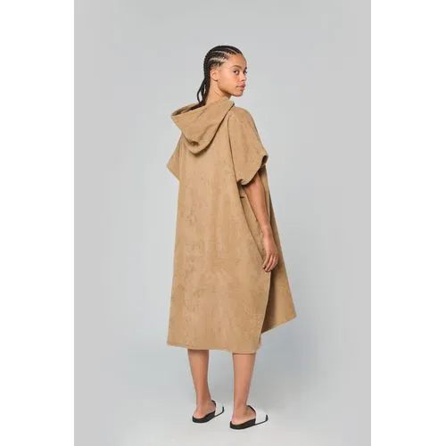 Poncho éponge à capuche unisexe