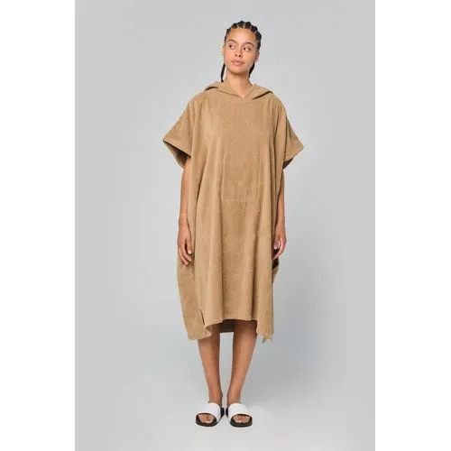Poncho éponge à capuche unisexe