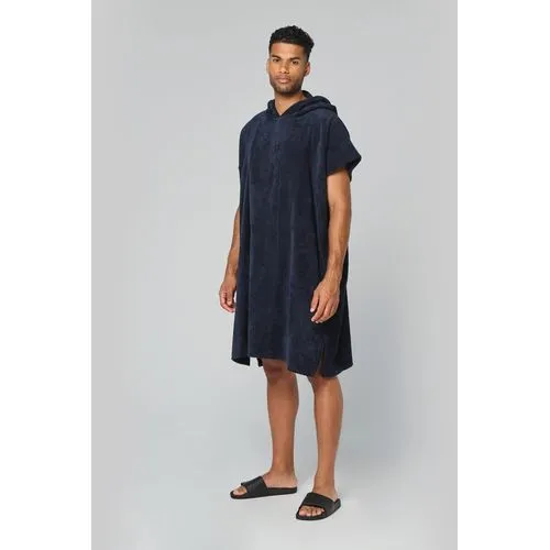 Poncho éponge à capuche unisexe