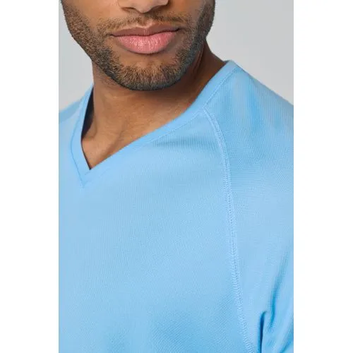 T-shirt de sport manches courtes col v homme
