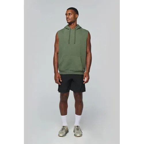 Sweat-shirt à capuche sans manches unisexe