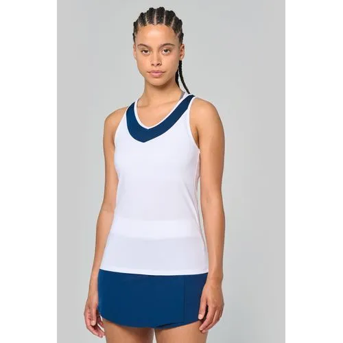 Jupe de padel avec short intégré 3 Débardeur de padel bicolore femme