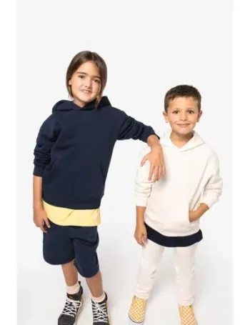 Sweat-shirt écoresponsable à capuche oversize enfant