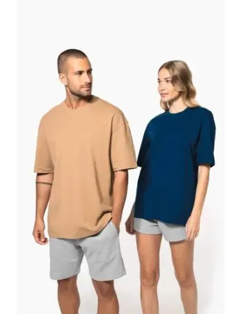 T-shirt unisexe oversize manches courtes 1 T-shirt unisexe oversize manches courtes