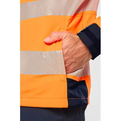 Veste softshell de sécurité recyclée avec manches détachables unisexe