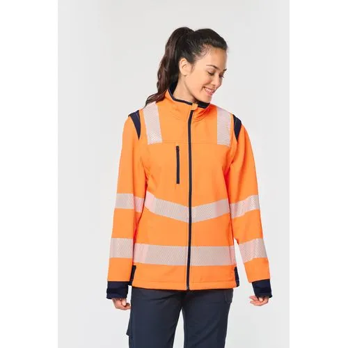 Veste softshell de sécurité recyclée avec manches détachables unisexe