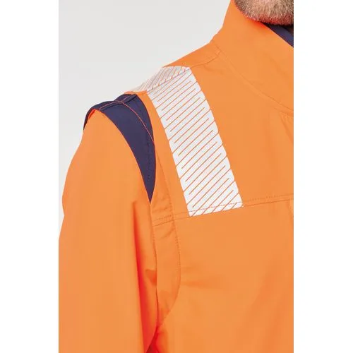 Veste softshell de sécurité recyclée avec manches détachables unisexe